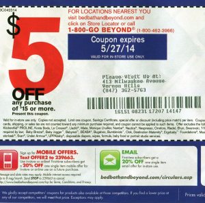 BBBY coupons come so quickly we bale them.